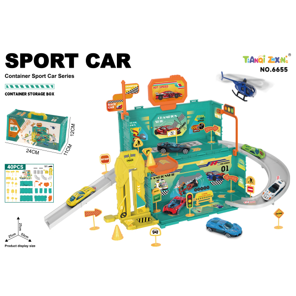 006999 Set parcare Sports Car 40pcs