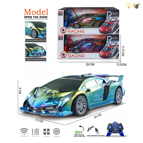 007170 Masina 1:18 cu R/C cu acumulator cu lumina