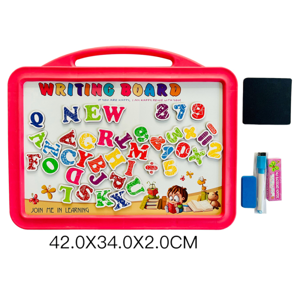 007981 Tabla magnetica cu alfabet eng+cifre  41pcs