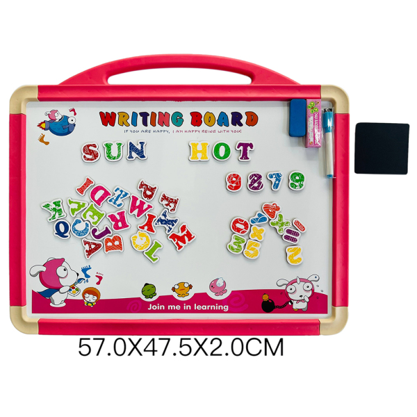 007982 Tabla magnetica cu alfabet eng+cifre  41pcs