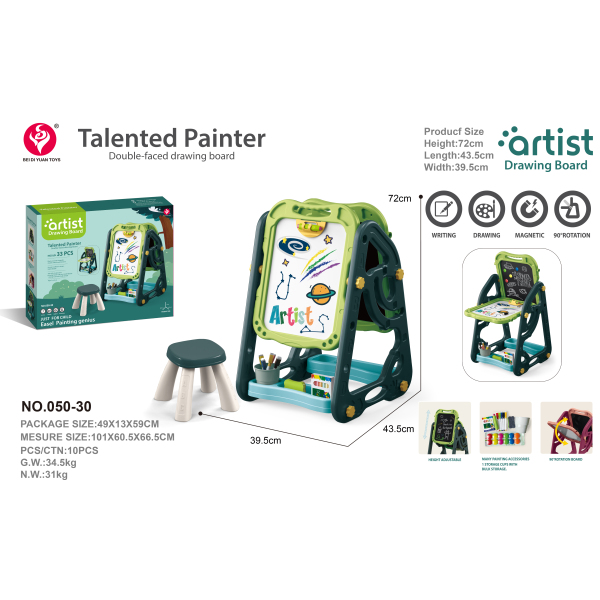 008003 Masa - tabla transformer cu accesorii - roz