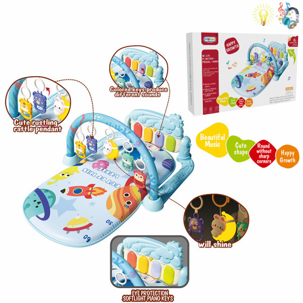 008027 Covoras cu muzica si lumina - albastru