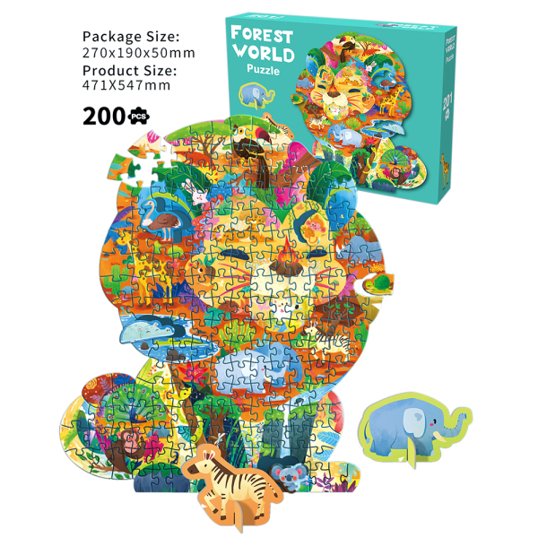 008092 Puzzle Forest world 200pcs