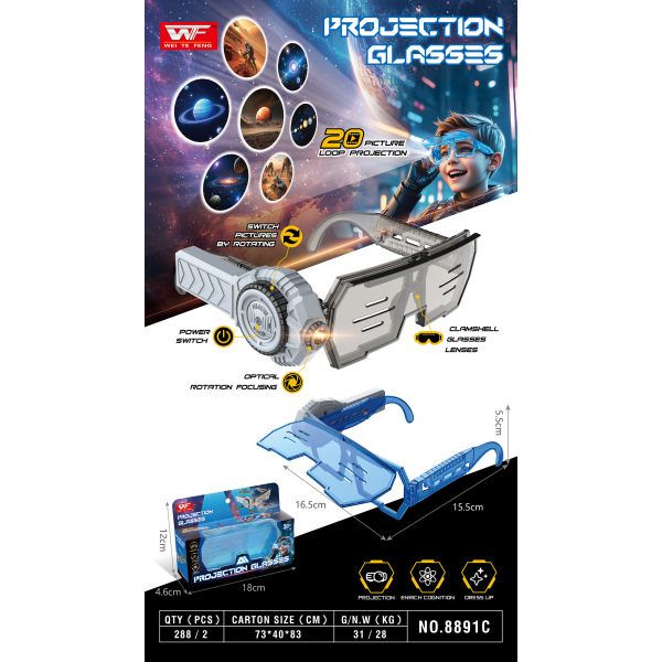 008157 Ochelari cu proiector