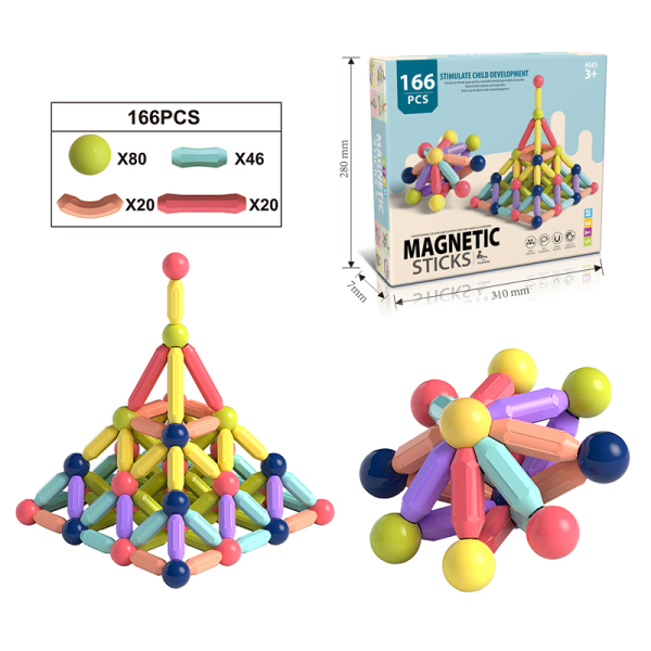 008279 Constructor magnetic 166pcs