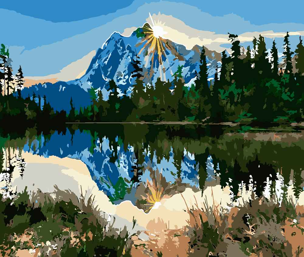 007744 Set de creatie - Pictura pe numere (in cutie) 50*65