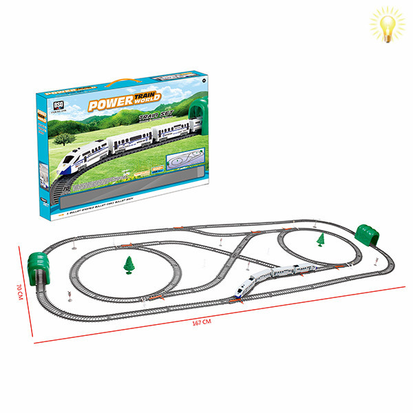 008691 Calea ferata cu tren cu lumina