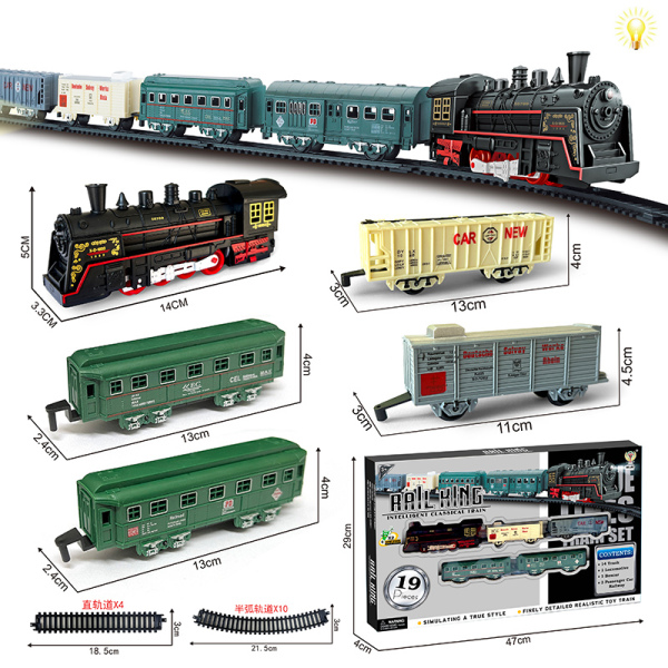 008873 Calea ferata cu tren cu lumina