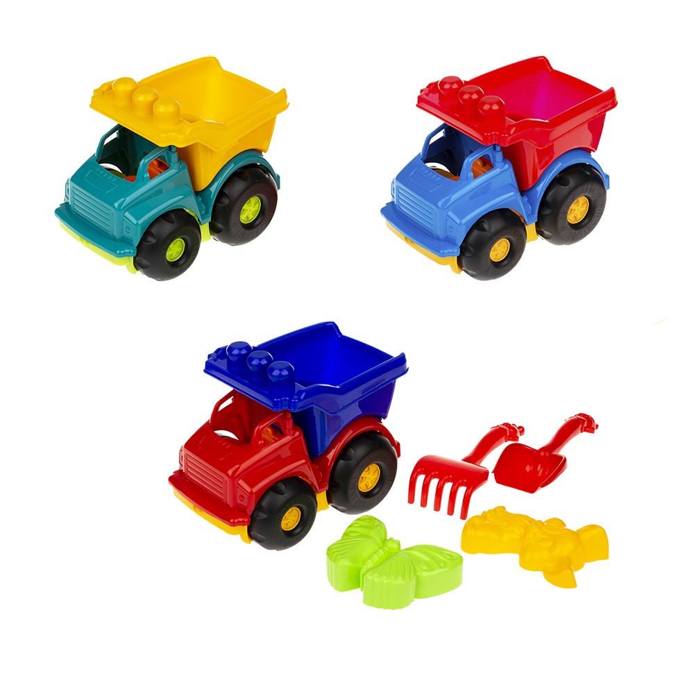 002210 Masina "Totoska" cu accesorii pentru nisip (4pcs)