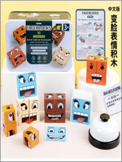 006257 Joc Emotii din lemn