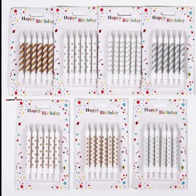 001478 Lumanari alb-auriu