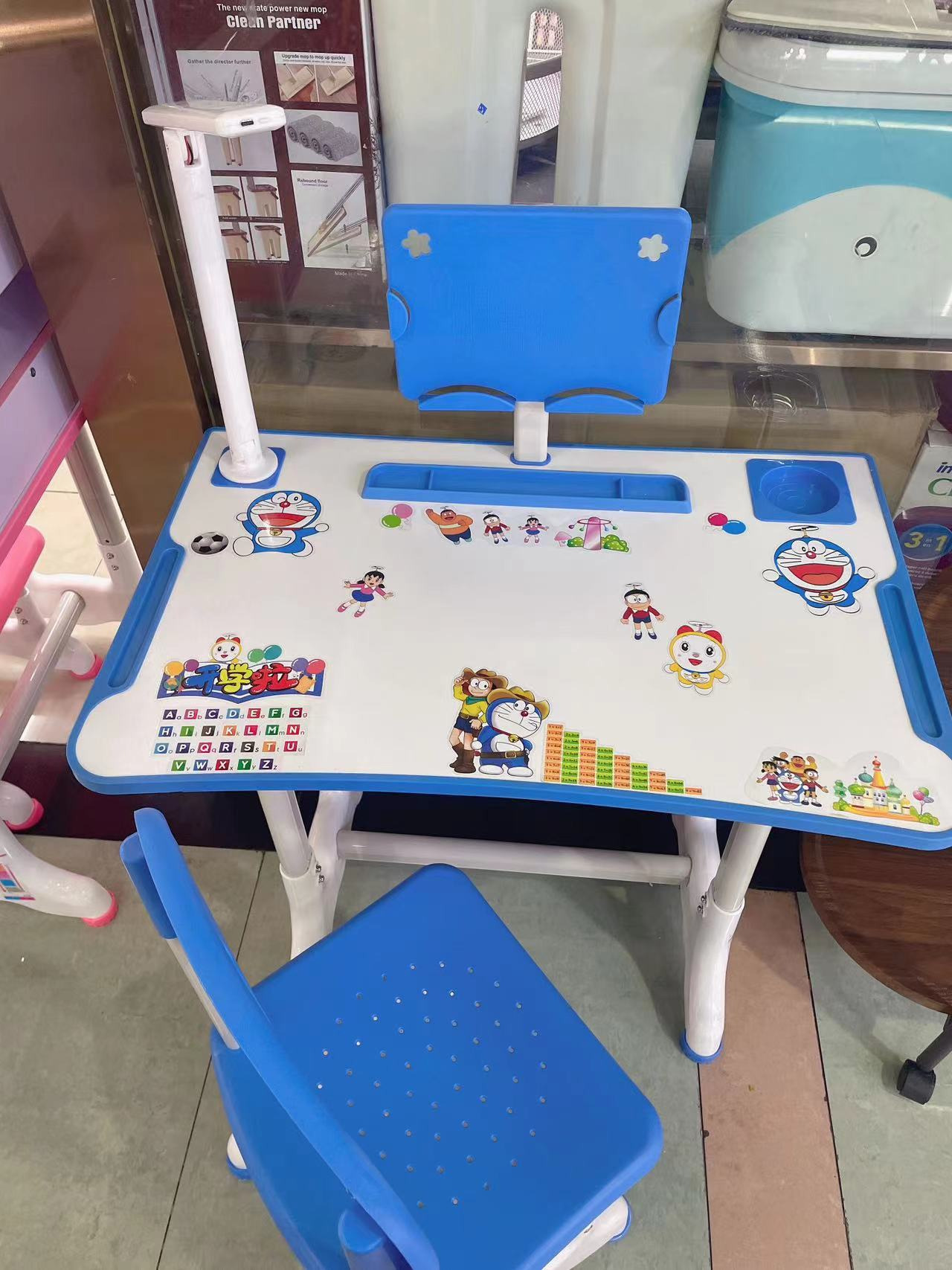 007495 Masa cu scaun - albastru 45*70