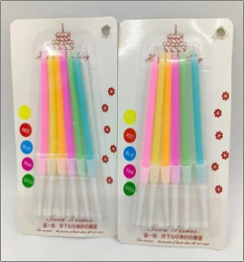 006092 Lumanari multicolor