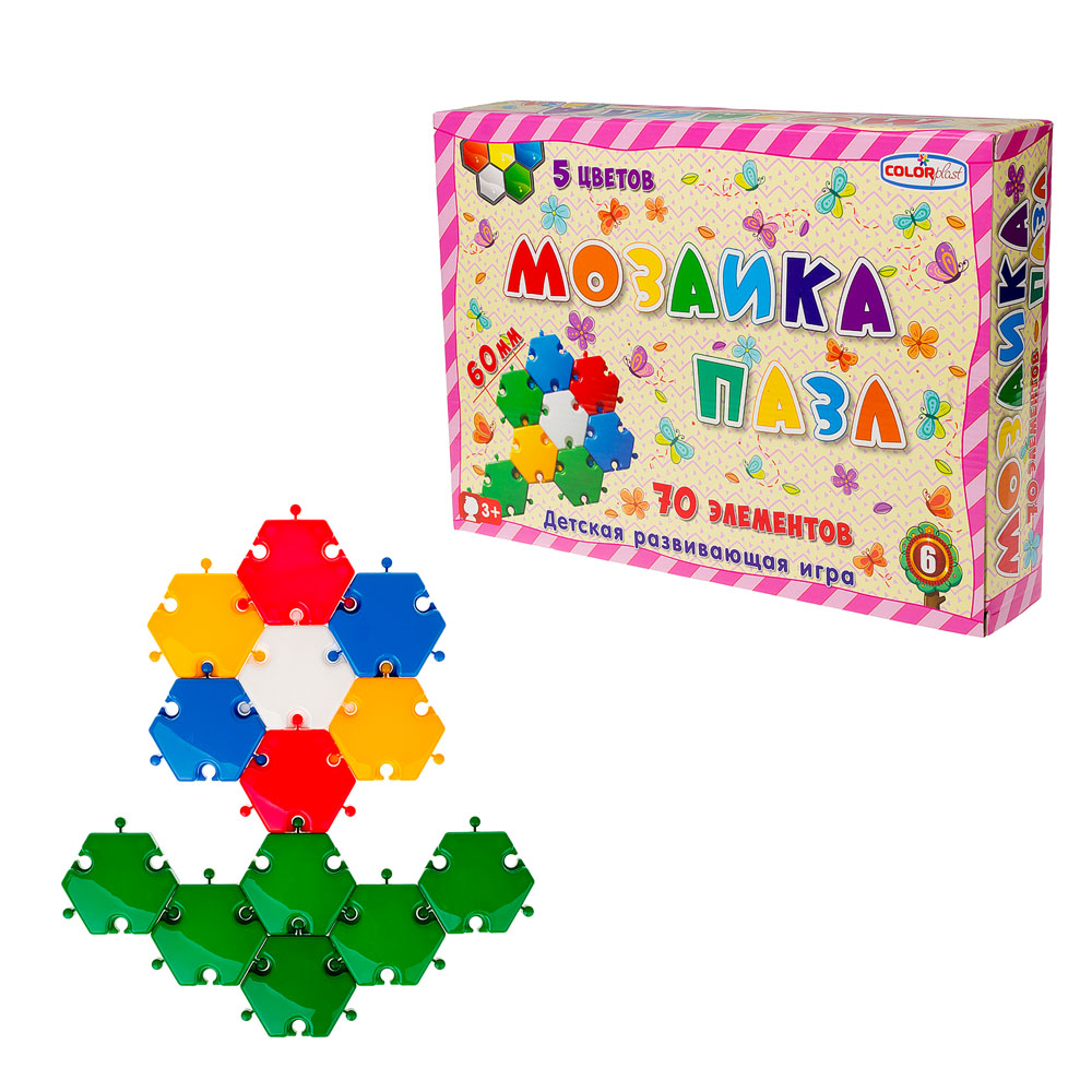002172 Mozaica - puzzle 6cm 70pcs