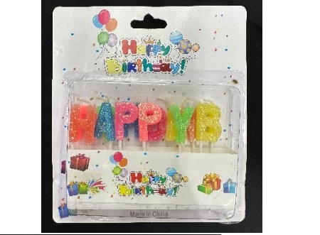 007519 Lumanari Happy B-day