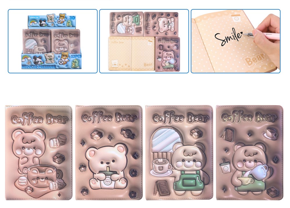 007598 Carnet 3D Ursulet