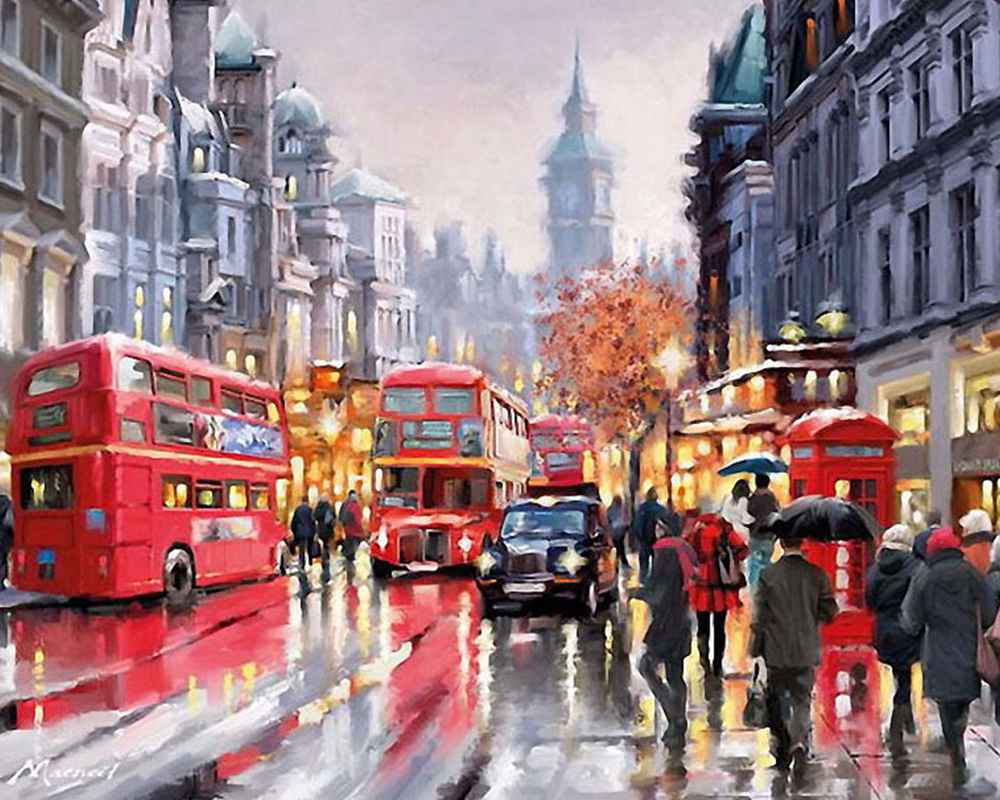 007743 Set de creatie - Pictura pe numere (in cutie) 50*65