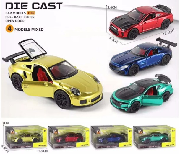 009239 Masina 1:36 din metal cu sunet si lumini