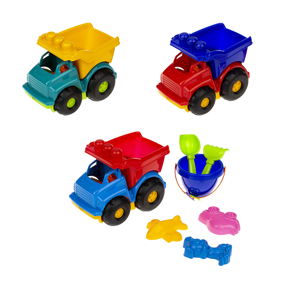 002211 Masina "Totoska" cu accesorii pentru nisip (6pcs)