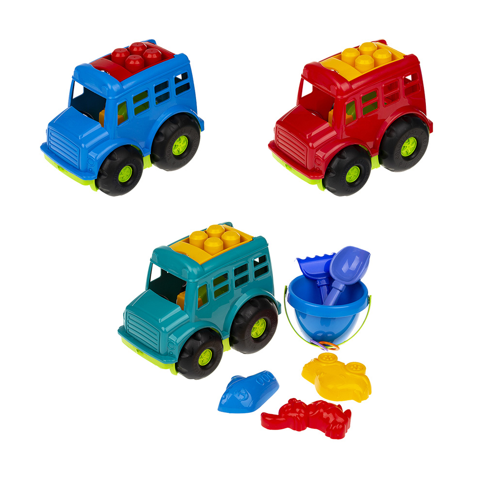 002208 Set pentru nisip Autobuz (6pcs)