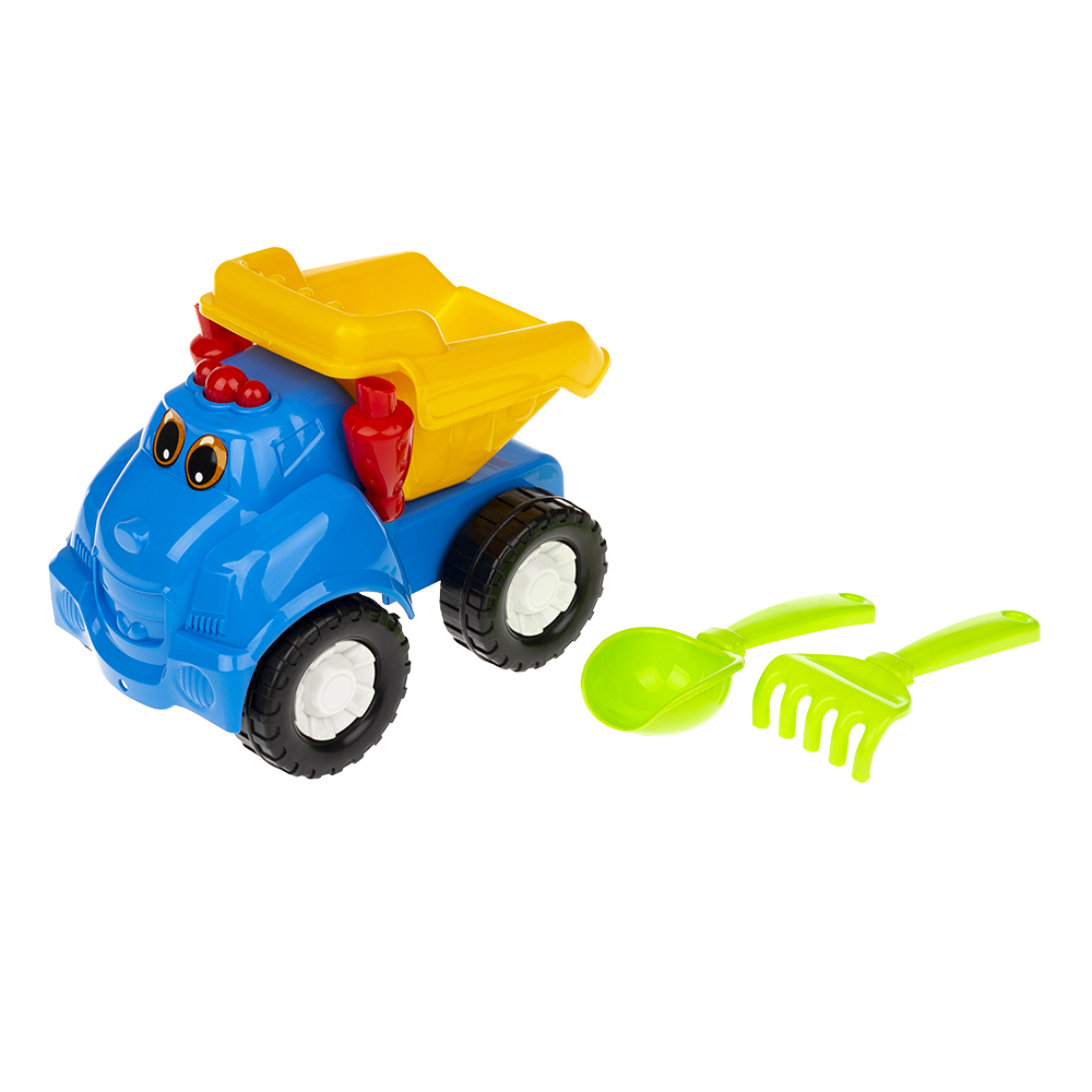 002212 Masina "Smile" cu accesorii pentru nisip (2pcs)