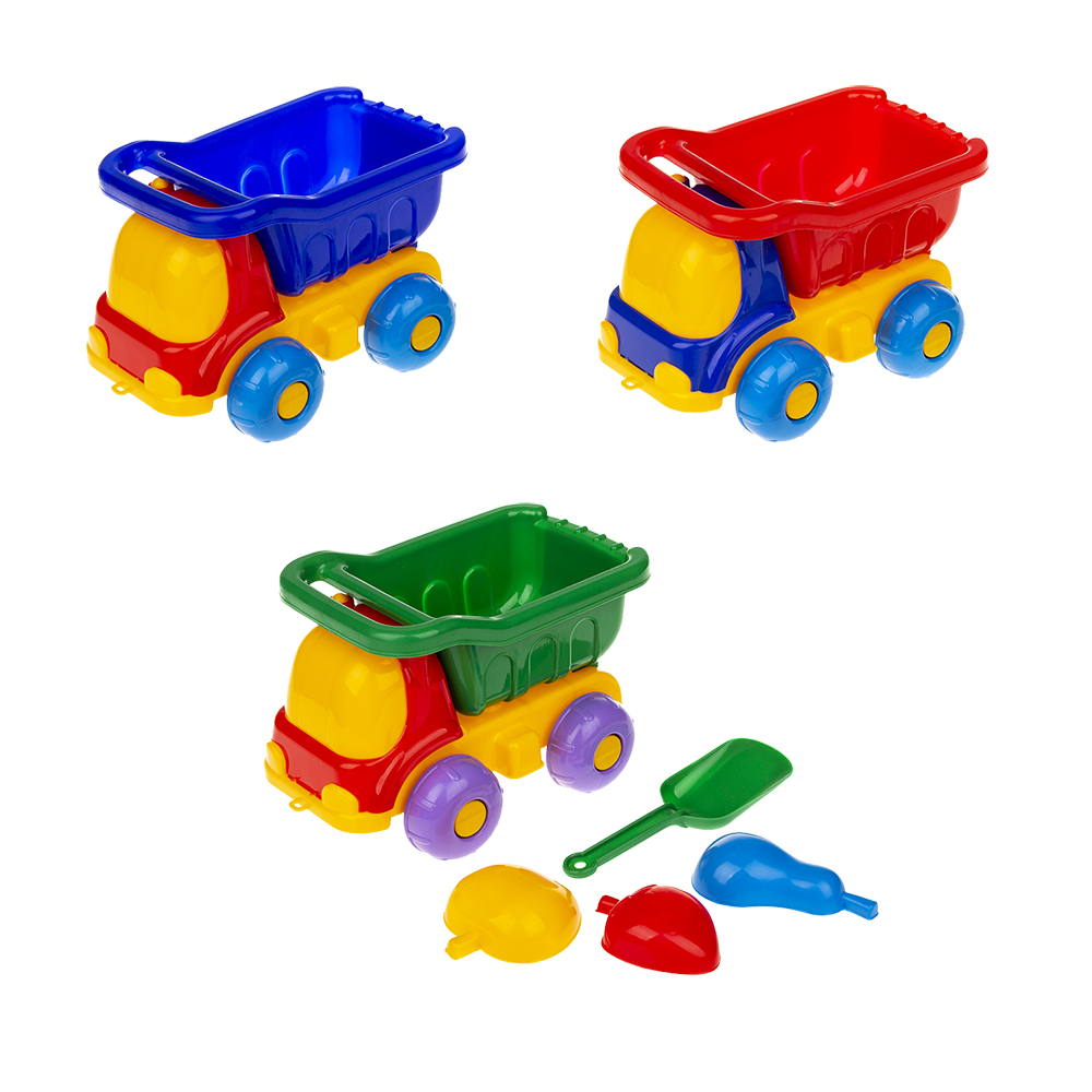 002216 Masina "Albinuta" cu accesorii pentru nisip (4pcs)