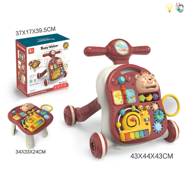 010353 Carucior interactiv 3in1 cu muzica si lumina