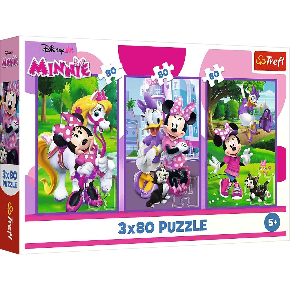 010890 Puzzle 3x80 "Minnie și prietenii"