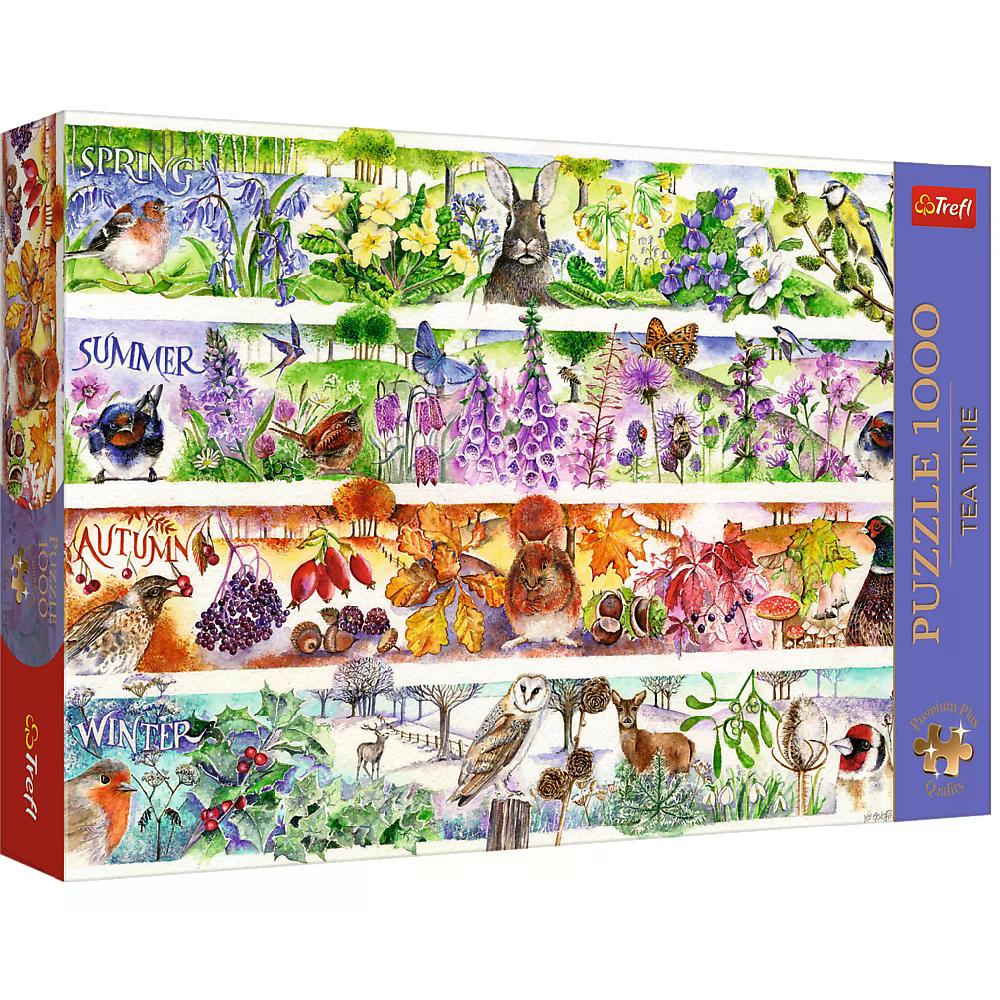 010904 Puzzle 1000 Premium Plus"Tea Time: Four Seasons"