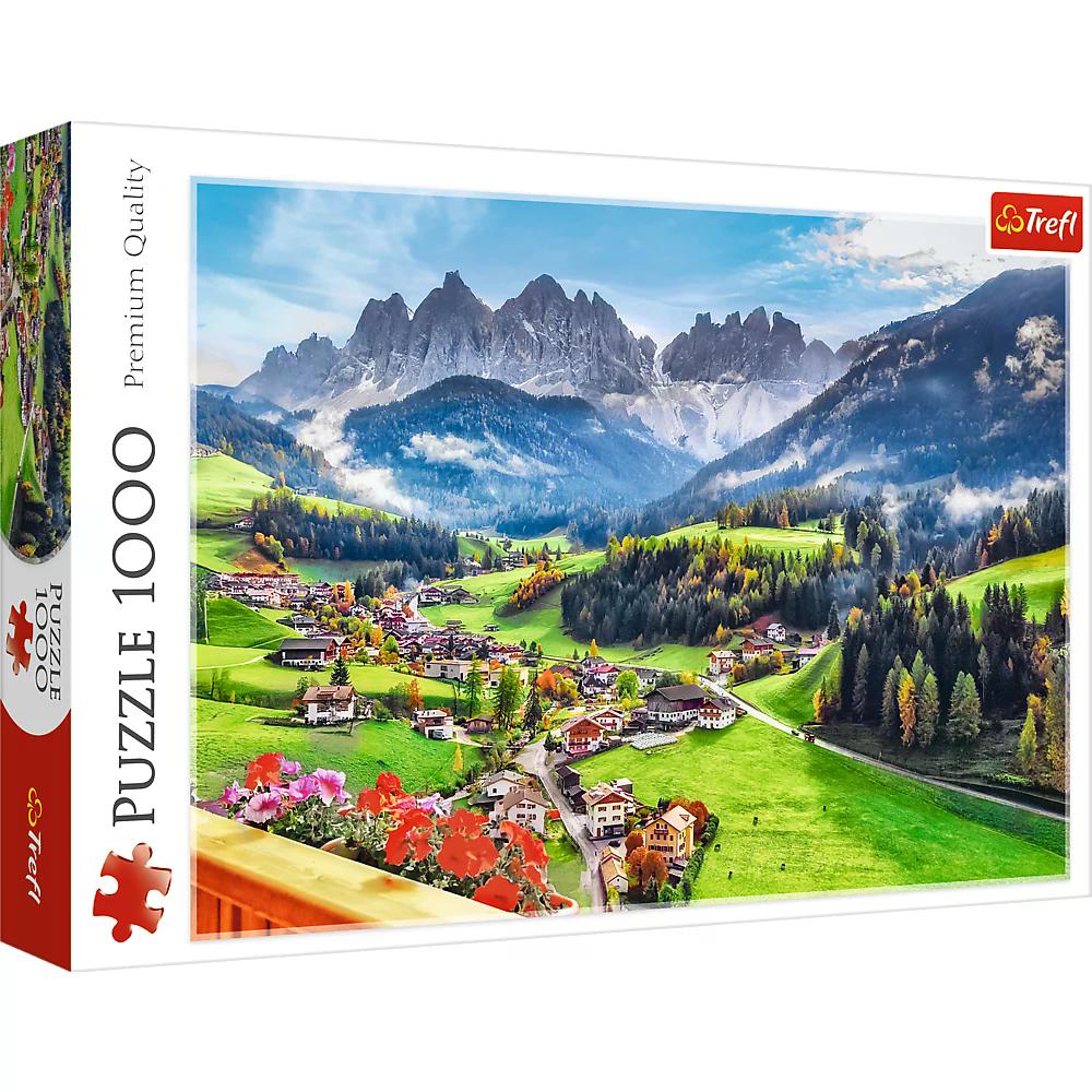 010910 Puzzle 1000 "Santa Maddalena, Dolomiți, Italia"