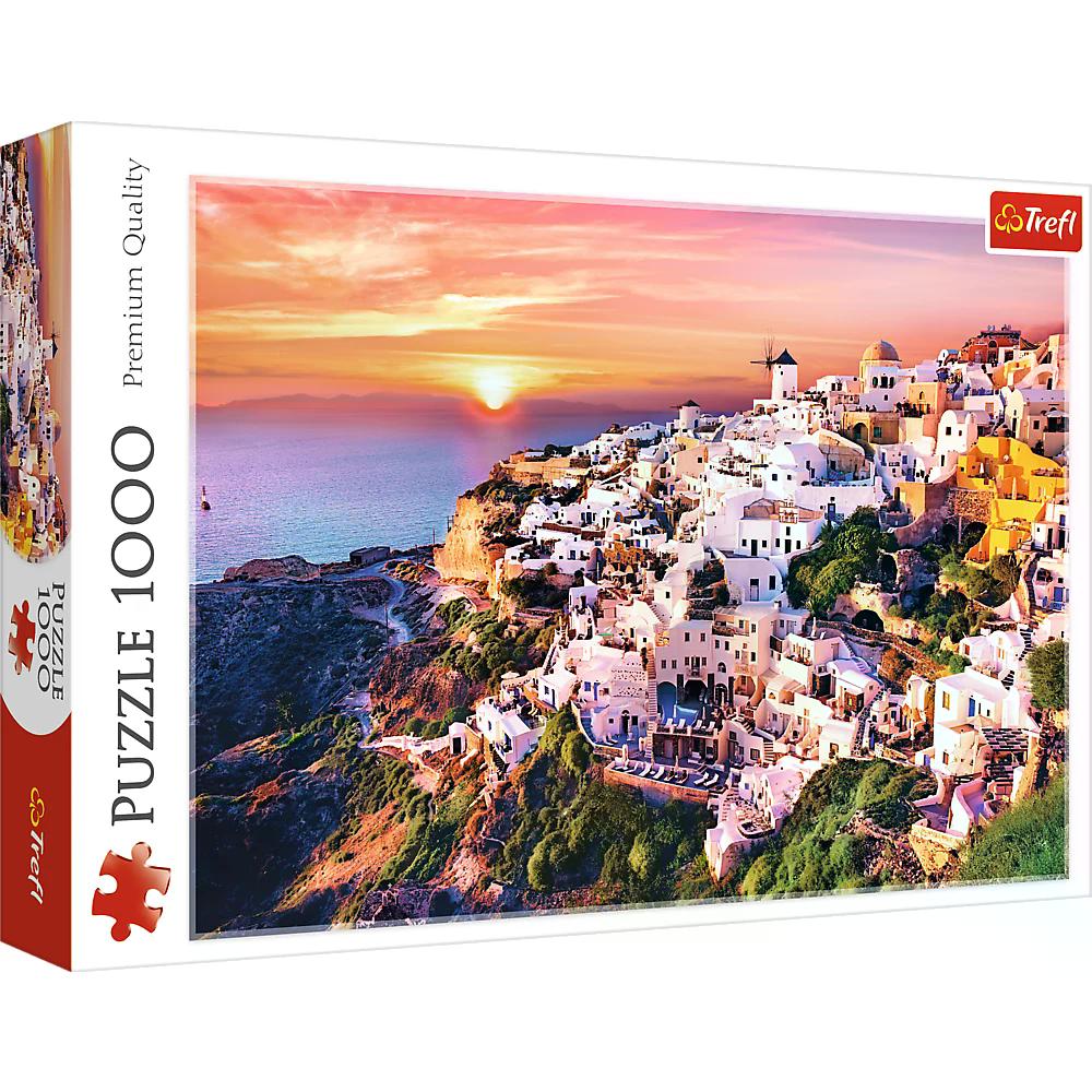 010912 Puzzle 1000 "Apusul in Santorini"