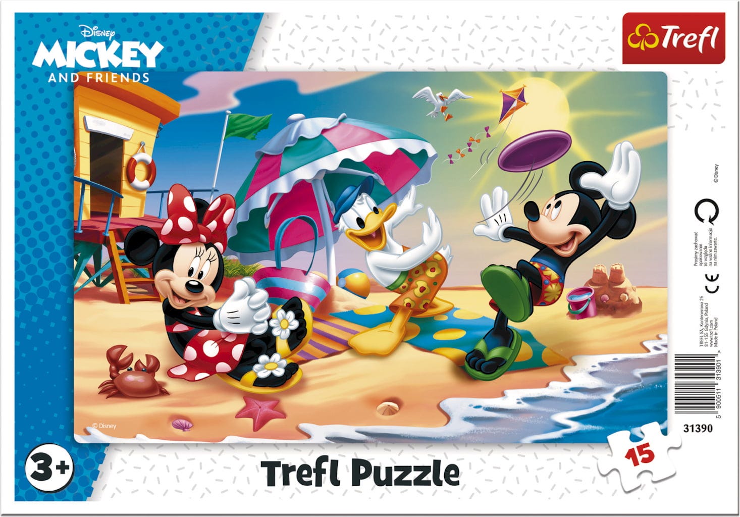 010998 Puzzle 15 "Pe plaja "