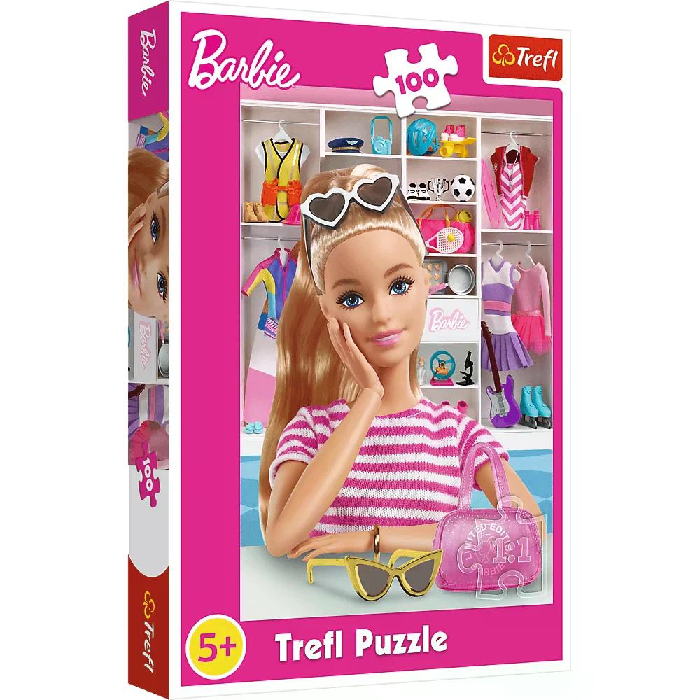 010984 Puzzle 100 "Faceți cunoștință cu Barbie"