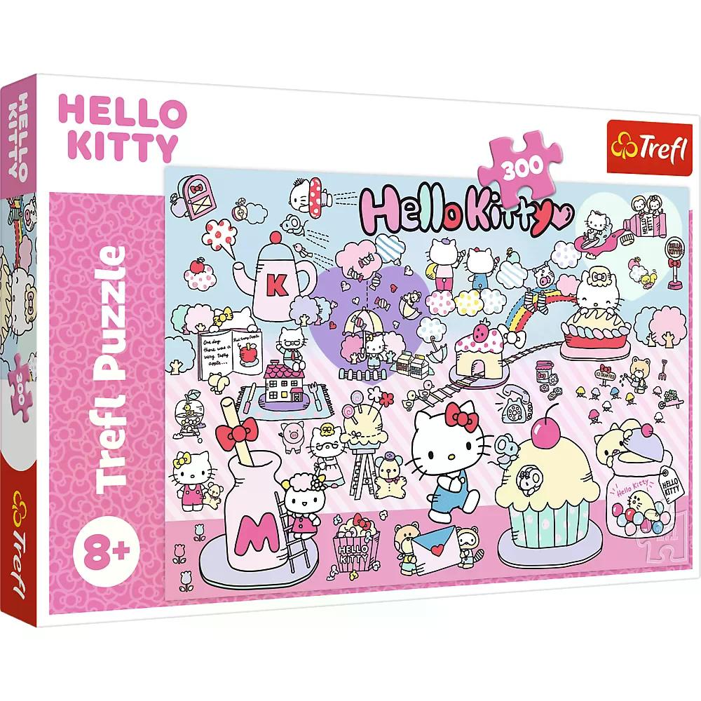 010961 Puzzle 300 "Explorează lumea lui Hello Kitty"