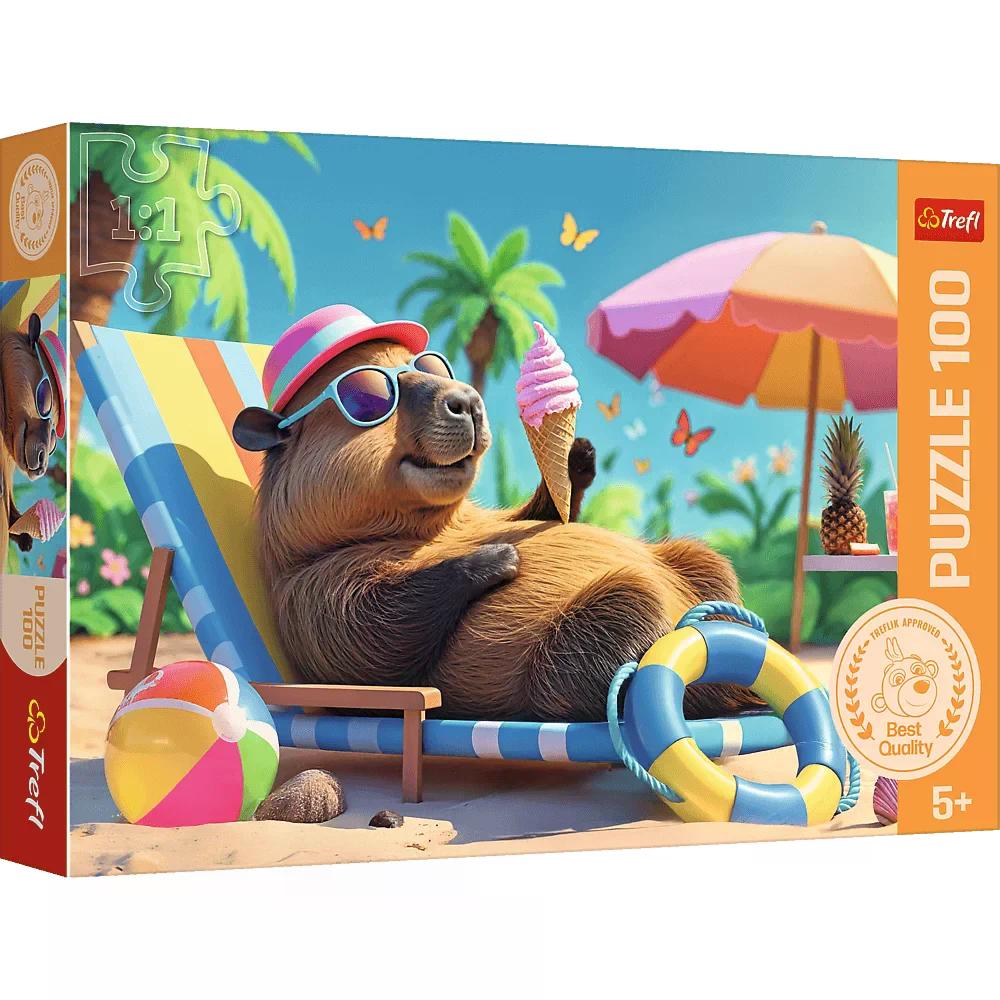 010946 Puzzle 100 "Relaxare оn stil capibara"