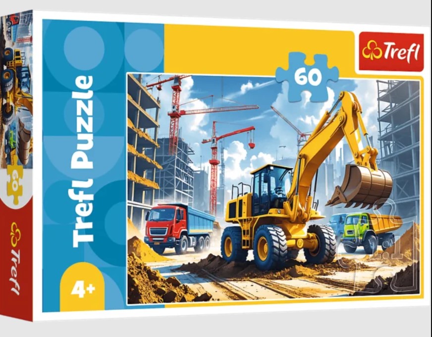 010956 Puzzle 60 "Tractor cu excavator"