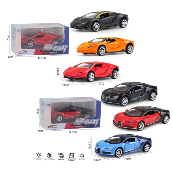 010691 Masina din metal 1:36 cu muzica si lumina