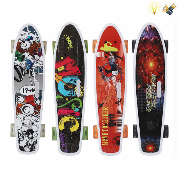 010793 Penny board (roti PU cu lumini)