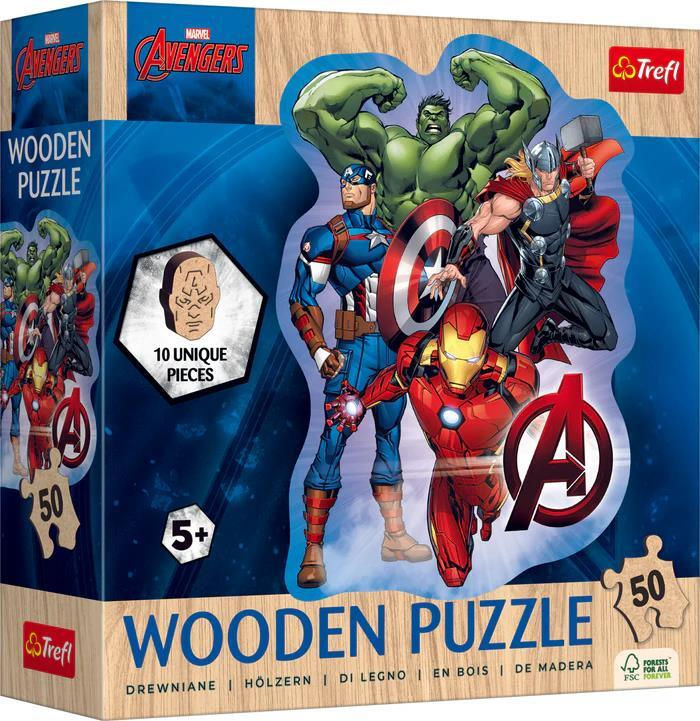 007823 Puzzle din lemn 50 "Aventurile Eroilor"