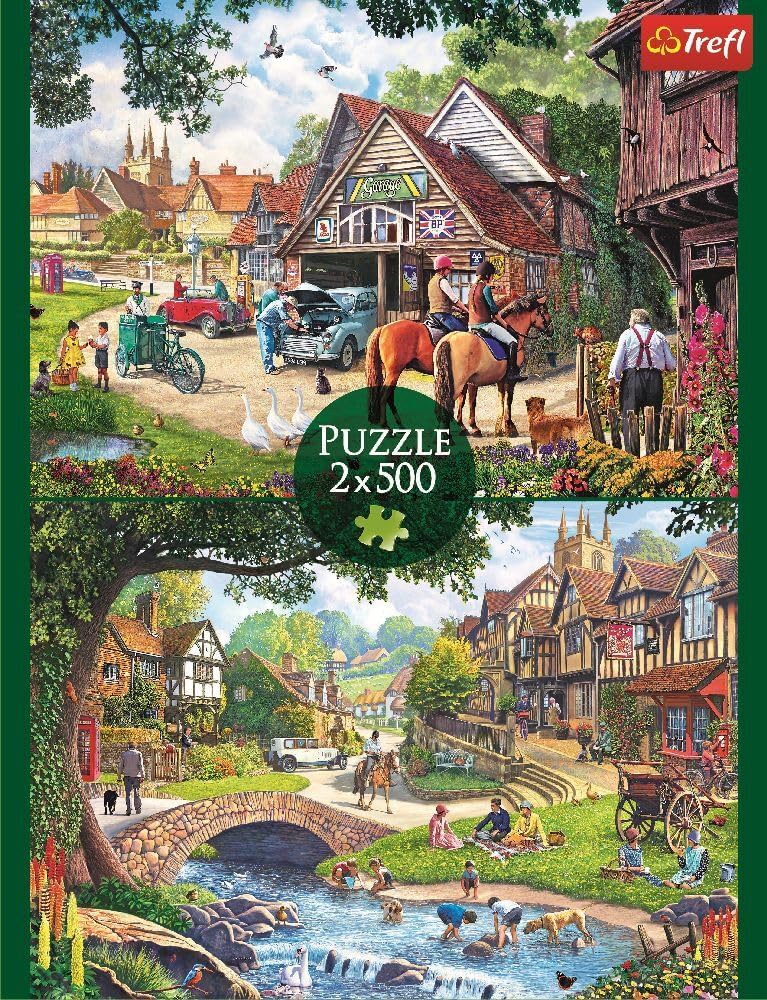 007892 Puzzle 2x500  "Viata idilica"