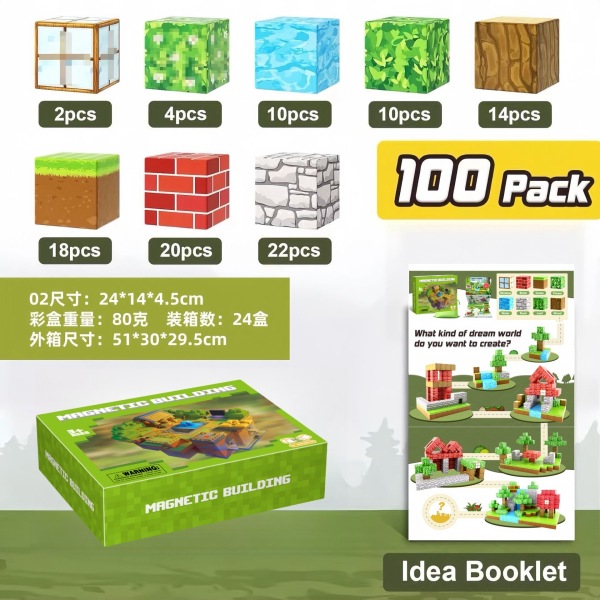 008434 Constructor magnetic 100pcs