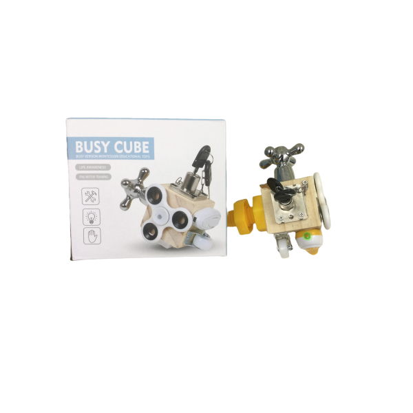 004266 Jucarie logica din lemn Busy Cub