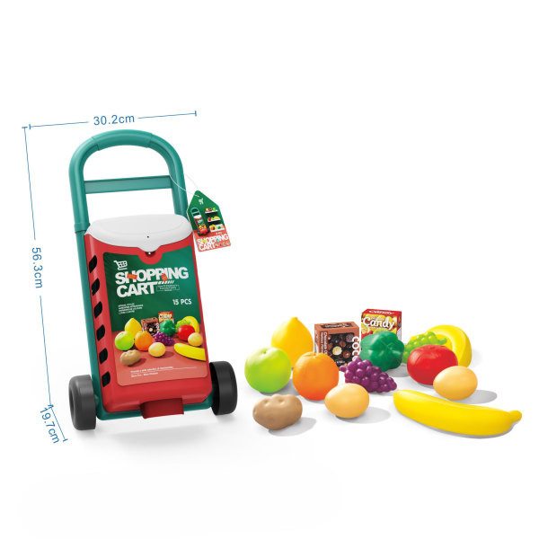 011595 Carucior cu cumparaturi 14pcs