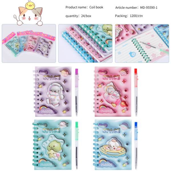011082 Carnet cu pix A7 (set 24buc)