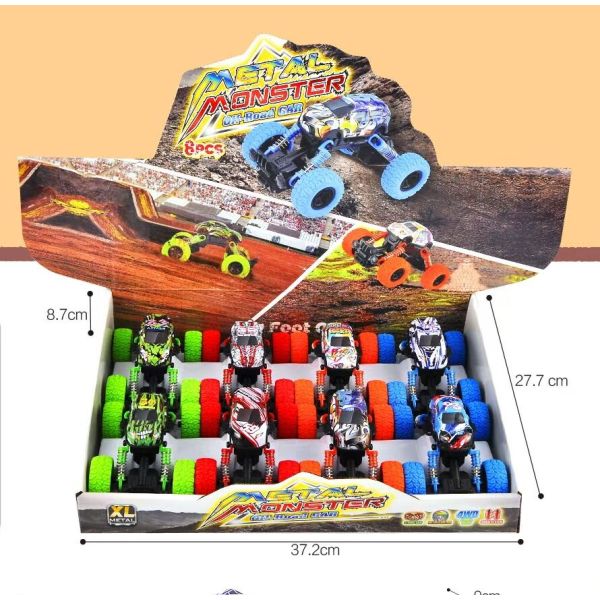 011639 Masina din metal cu inertia (set 8buc)