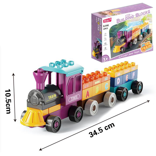 011805 Constructor Tren 34pcs