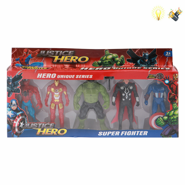 011795 Set super eroi cu lumina