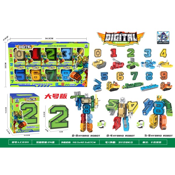 011798 Set roboti transformeri 10buc