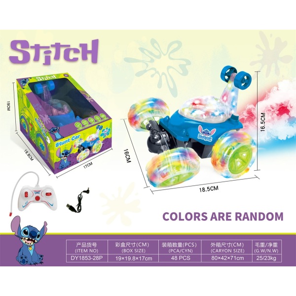 011797 Stunt cu R/C cu acumulator cu muzica si lumina