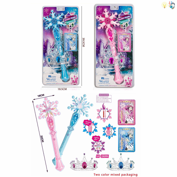 011836 Set corona cu bagheta magica cu muzica si lumina